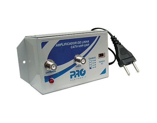 Cod. 2376 - PRO AMPLIFICADOR LINHA VHF/UHF 30DB PQAL3000